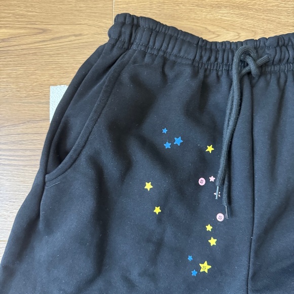 Sp5der Foam Pink Print On Black Trousers - Picture 5 of 7